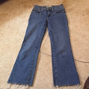 Madewell mid rise kick out Flare Jeans in Classic Blue size 23